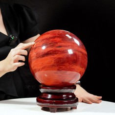 QUẢ CẦU ĐÁ OBSIDIAN ĐỎ 12,2KG - 21,8CM (D2A080501)