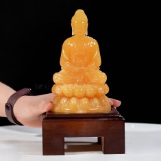 TƯỢNG PHẬT THÍCH CA MÂU NI NGỌC HOÀNG LONG 21CM (3)