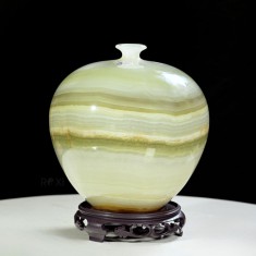 BÌNH HÚT LỘC NGỌC ONYX TỰ NHIÊN 20,8 * 21,5CM - BINH1505 (MẪU 1)