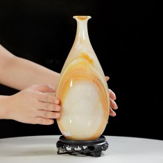 BÌNH HÚT LỘC NGỌC ONYX TỰ NHIÊN 12 * 27,5CM (BINH374 - MẪU 2)