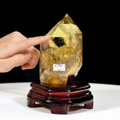 TRỤ ĐÁ THẠCH ANH VÀNG 1,32KG