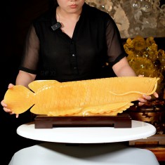 TƯỢNG CÁ RỒNG ĐÁ NGỌC HOÀNG LONG 68CM