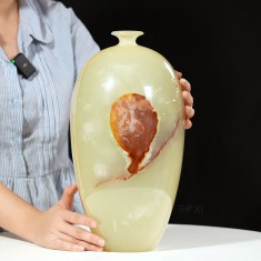 BÌNH HÚT LỘC NGỌC ONYX TỰ NHIÊN 36 * 19CM (19,2KG) - BINH0701