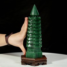 THÁP VĂN XƯƠNG THẠCH ANH XANH 1,96KG - 25CM