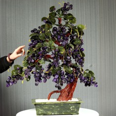 CÂY NHO ĐÁ THẠCH ANH TÍM 22,5KG - 82CM