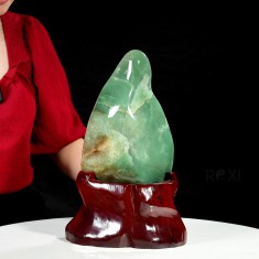 ĐÁ TRẤN THẠCH ANH XANH 4,83KG