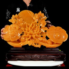 TÁC PHẨM GẬY NHƯ Ý NGỌC HOÀNG LONG 70CM -  GAYNY133