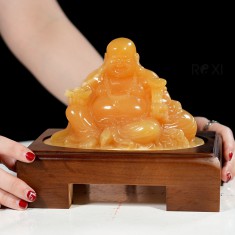 TƯỢNG DI LẶC NGỌC HOÀNG LONG 16CM (MẪU 2)