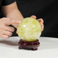 CẦU THẠCH ANH VÀNG 1,5KG - 10,3CM