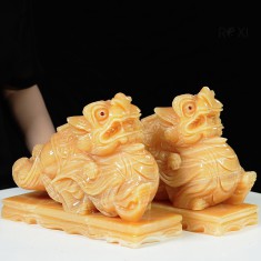 CẶP TỲ HƯU NGỌC HOÀNG LONG 25CM