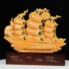THUYỀN BUỒM - THUẬN BUỒM XUÔI GIÓ NGỌC HOÀNG LONG 40CM (MẪU 5)