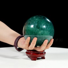 QUẢ CẦU FLUORIT XANH NGỌC 2,63KG - 11,6CM