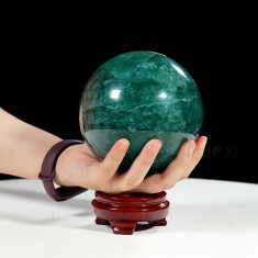 QUẢ CẦU FLUORIT XANH NGỌC 2,86KG - 12CM