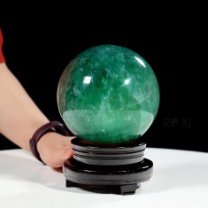 QUẢ CẦU FLUORIT XANH NGỌC 3,4KG - 12,7CM