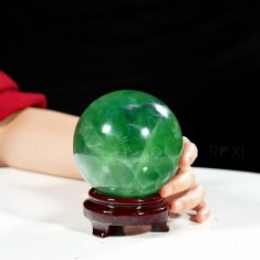 QUẢ CẦU FLUORIT XANH 1,5KG - 9,8CM