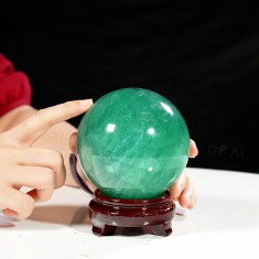 QUẢ CẦU FLUORIT XANH 1,63KG - 10CM