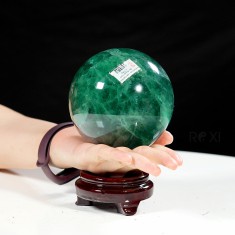 QUẢ CẦU FLUORIT XANH NGỌC 1,77KG - 10,2CM