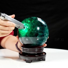 QUẢ CẦU FLUORIT XANH NGỌC 3,56KG - 13CM