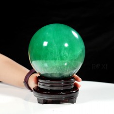 QUẢ CẦU FLUORIT XANH NGỌC 4,48KG - 14CM