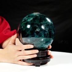 QUẢ CẦU FLUORIT XANH NGỌC 5,22KG - 14,6CM