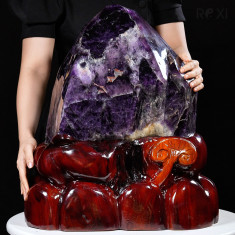 ĐÁ TRẤN TRẠCH THẠCH ANH TÍM 33,8KG (NGUYÊN ĐÁ)