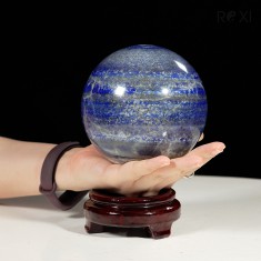 QUẢ CẦU XANH BIỂN LAPIS LAZULI 2,4KG - 11,6CM