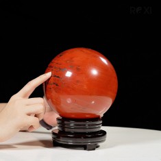 CẦU NGỌC BÍCH ĐỎ JASPER 5,3KG - 15,2CM