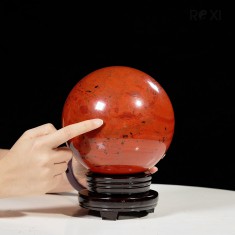 CẦU NGỌC BÍCH ĐỎ JASPER 5,87KG - 15,8CM