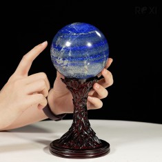 QUẢ CẦU XANH BIỂN LAPIS LAZULI 1,7KG - 10,3CM