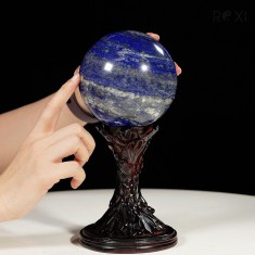 QUẢ CẦU XANH BIỂN LAPIS LAZULI 2,04KG - 11CM