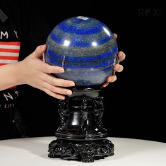 QUẢ CẦU XANH BIỂN LAPIS LAZULI 7,68KG - 16,8CM