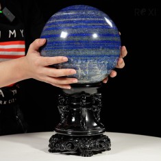 QUẢ CẦU XANH BIỂN LAPIS LAZULI 11,2KG - 19,2CM
