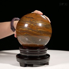 QUẢ CẦU ĐÁ MẮT HỔ 2,7KG - 12CM