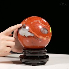 CẦU NGỌC BÍCH ĐỎ JASPER 3,25KG - 13,2CM