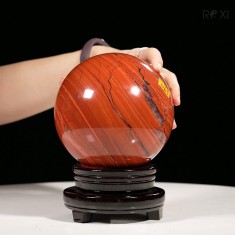 CẦU NGỌC BÍCH ĐỎ JASPER 3,58KG - 13,4CM
