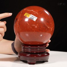 CẦU NGỌC BÍCH ĐỎ JASPER 4,25KG - 14,2CM