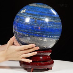QUẢ CẦU XANH BIỂN LAPIS LAZULI 18,08KG - 22,5CM