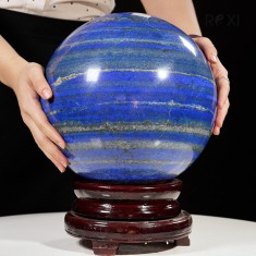 QUẢ CẦU ĐÁ XANH BIỂN LAPIS LAZULI 25KG - 25,2CM