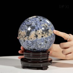 QUẢ CẦU XANH BIỂN LAPIS LAZULI 3KG - 13CM