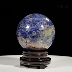 QUẢ CẦU XANH BIỂN SODALITE 3,65KG - 13,8CM