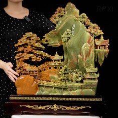TÁC PHẨM BỒNG LAI TIÊN CẢNH NGỌC ONYX 28,55KG - 68CM