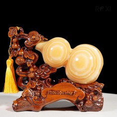 QUÀ TẶNG PHONG THỦY - HỒ LÔ NGỌC HOÀNG LONG KÈM ĐẾ (1)