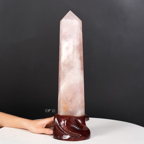 TRỤ ĐÁ THẠCH ANH HỒNG 2,94KG - 44CM