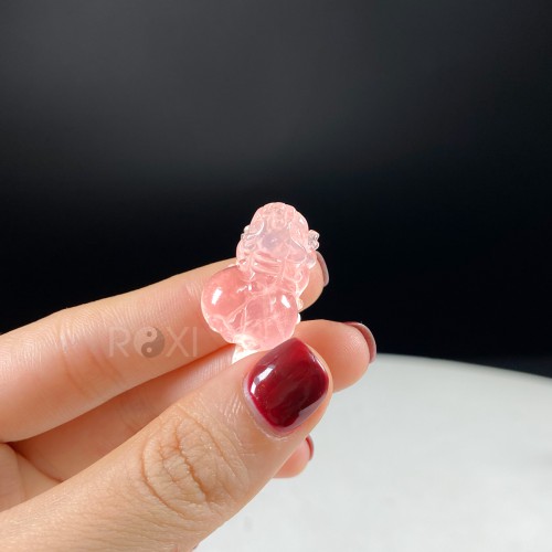 MẶT DÂY CHUYỀN / MẶT NHẪN TỲ HƯU ĐÁ THẠCH ANH HỒNG