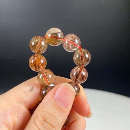 VÒNG THẠCH ANH TÓC NÂU 11LY - TN2204