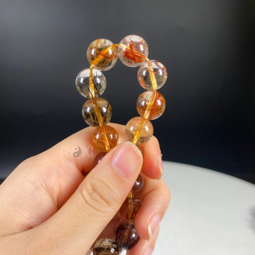 VÒNG THẠCH ANH TÓC ĐA SẮC 13LY - TN2220
