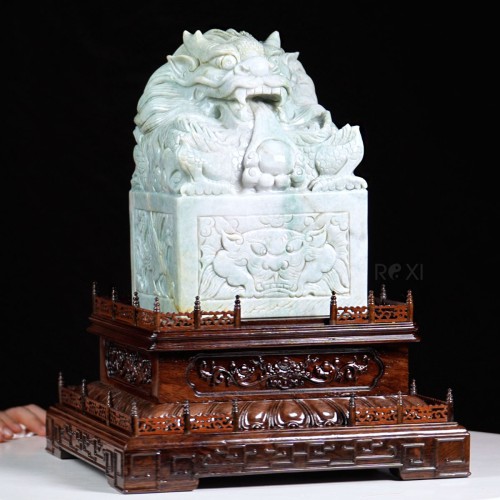 ẤN RỒNG NGỌC PHỈ THÚY 13,8KG - 23CM