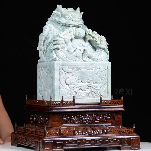 ẤN RỒNG NGỌC PHỈ THÚY 17,4KG - 28CM