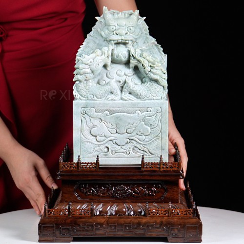 ẤN RỒNG NGỌC PHỈ THÚY 17,4KG - 28CM