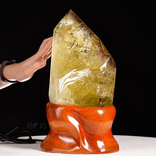 TRỤ ĐÁ THẠCH ANH VÀNG 5,48KG (NGUYÊN ĐÁ)